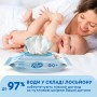 Дитячі вологі серветки Smile baby з екстрактом ромашки, алое і вітамінним комплексом з клапаном 100 шт (4823071653960)