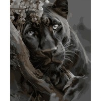 Картина по номерам Santi "Чорна пантера", 40*50см (955763)