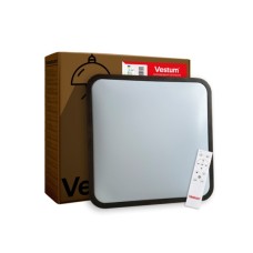 Світильник Vestum GLOW матовий 60W 391*391*65мм 3000К-6500К з ДК махагон (VS-91051)