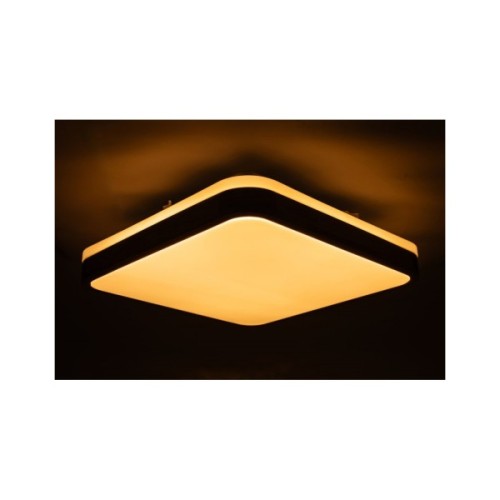 Світильник Vestum GLOW матовий 60W 391*391*65мм 3000К-6500К з ДК махагон (VS-91051)