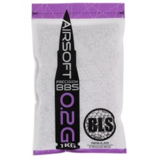Страйкбольні кульки BLS Precision White 6 мм 0,2 г 1 кг (1928.00.00)