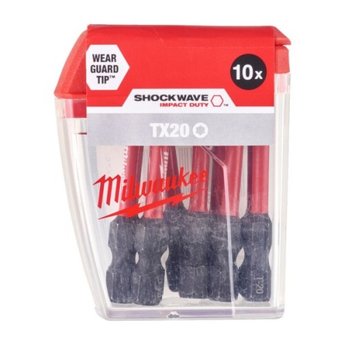Набір біт Milwaukee SHOCKWAVE, TX20, 50мм, 10шт (4932430877)