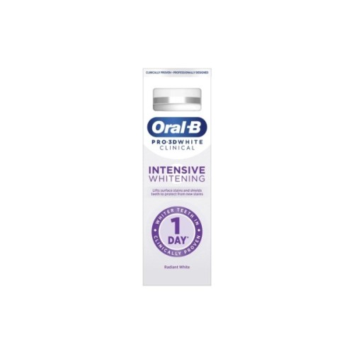 Зубна паста Oral-B Pro-3D White Clinical Intensive Whitening Сяюча білизна 75 мл (8700216922838)