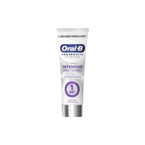 Зубна паста Oral-B Pro-3D White Clinical Intensive Whitening Сяюча білизна 75 мл (8700216922838)
