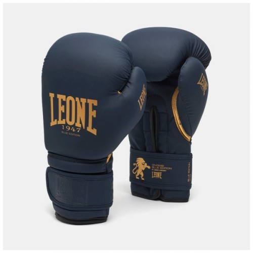 Боксерські рукавички Leone GN059B Blue Edition 16 унцій (GN059B_Blue_16oz)
