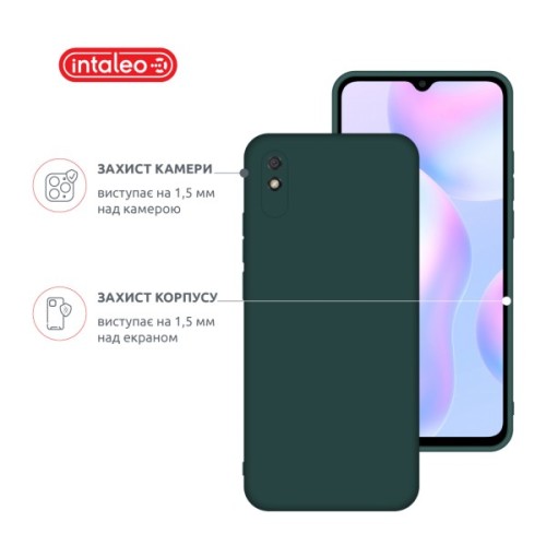 Чохол до мобільного телефона Intaleo Silicone Xiaomi Redmi 9A Dark Green (1283126600814)