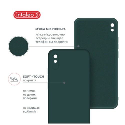 Чохол до мобільного телефона Intaleo Silicone Xiaomi Redmi 9A Dark Green (1283126600814)