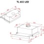 Витяжка кухонна Perfelli TL 602 BL LED