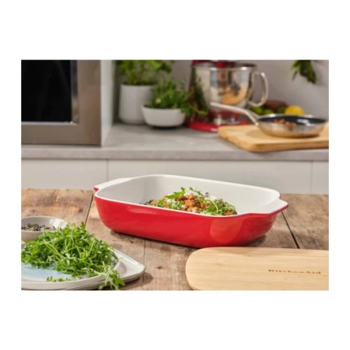 Форма для випікання KitchenAid з кришкою керамогранітна 3,8 л Червона (CC006108-001)