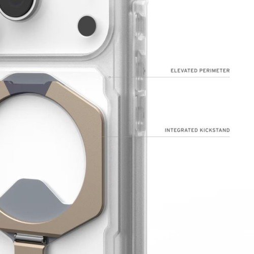 Чохол до мобільного телефона UAG Plasma XTE MagSafe iPhone 17 Pro Clear/Titanium (114527114G36)