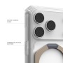 Чохол до мобільного телефона UAG Plasma XTE MagSafe iPhone 17 Pro Clear/Titanium (114527114G36)
