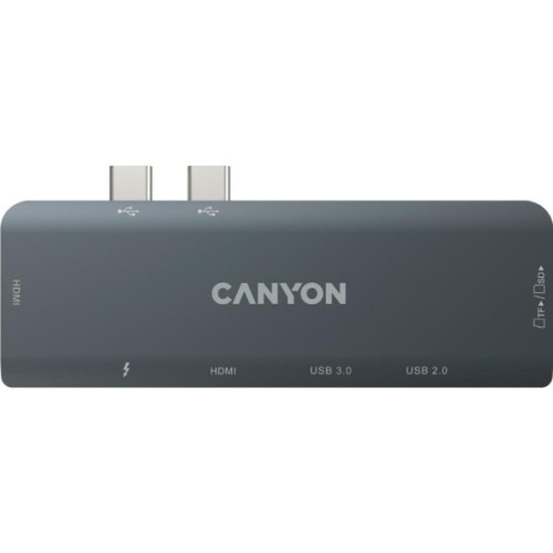 Порт-реплікатор Canyon 1*Type C PD100W+2*HDMI+1*USB3.0+1*USB2.0+1*SD+1*TF (CNS-TDS05B)
