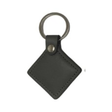 Брелок з чіпом Merlion MIFARE, 13.56MHz, MF-Leather, у шкіряному чохлі, gray (MF-Leather)