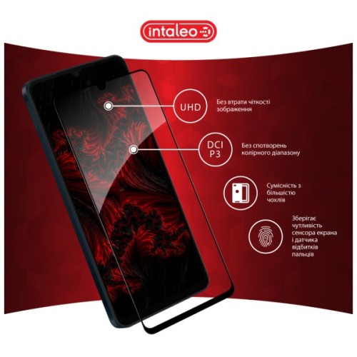 Скло захисне Intaleo Full Glue Samsung A06 Black (1283126598708)