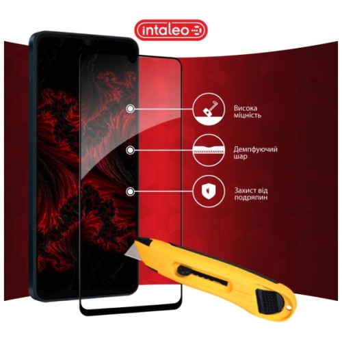 Скло захисне Intaleo Full Glue Samsung A06 Black (1283126598708)