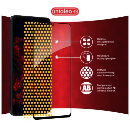 Скло захисне Intaleo Full Glue Samsung A06 Black (1283126598708)