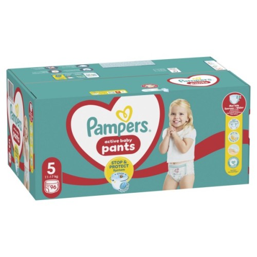 Підгузки Pampers трусики Pants Junior Розмір 5 (11-17 кг) 96 шт (8006540069509)
