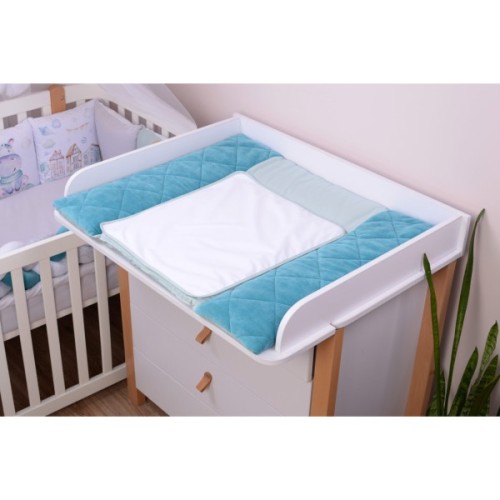 Пеленальний матрацик Верес Velour Aquamarine 72х80 см (429.1)