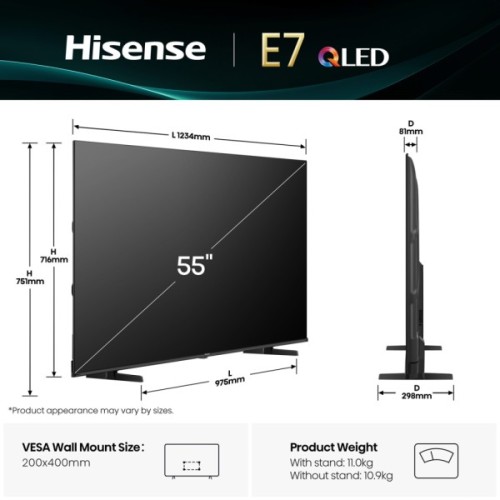 Телевізор Hisense 55E7Q