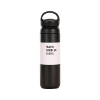 Термос Merlion Travel Tumbler 500 мл, подвійна кришка з ручкою, чорний (SUS304-500Black)