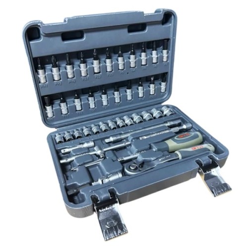 Набір інструментів GTM 46шт. 1/4" 4-14мм, кейс (GTS-046)