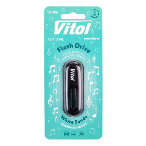 Ароматизатор для автомобіля VITOL Flash Drive White Sands (VFD06)