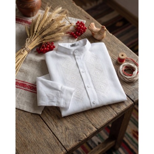 Сорочка дитяча Brilliant з вишивкою Карпати (24113-116B-cream)