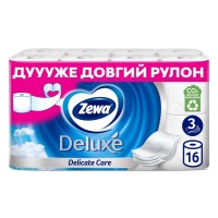 Туалетний папір Zewa Deluxe білий 3 шари 16 рулонів (7322540313321)