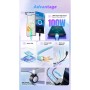 Дата кабель USB 2.0 AM to USB-C 2.0m 100W black Essager (EXC7A-WLA01-P)