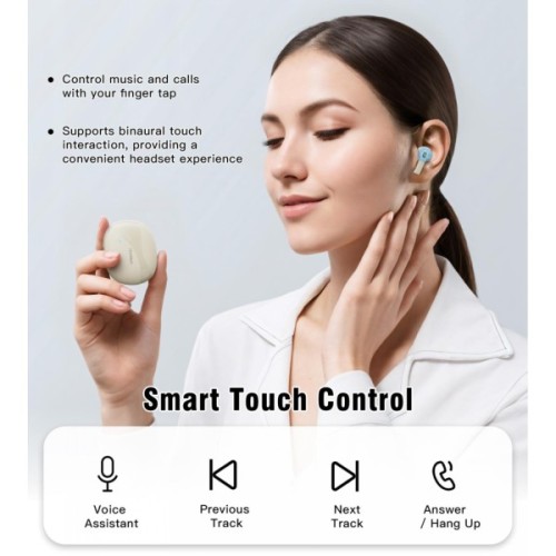 Навушники Choetech TWS Oval Beige (BH-T24-SK)