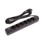 Мережевий фільтр живлення PowerPlant 5м, 6 розеток, USB (YS-N6086/5c) (EX610679)