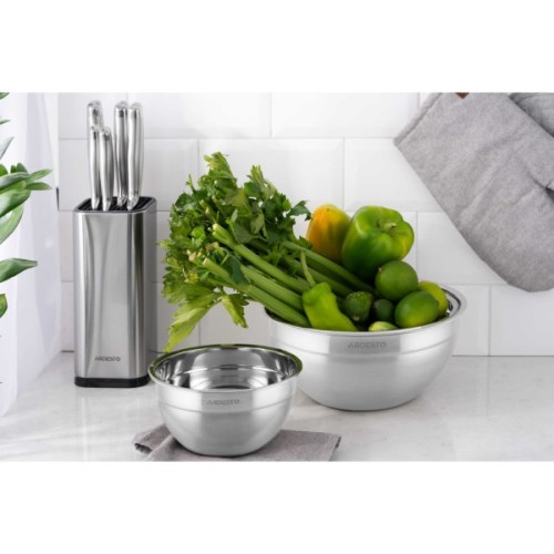 Миска Ardesto Gemini 28 см, 5л, нержавіюча сталь (AR1628SS)