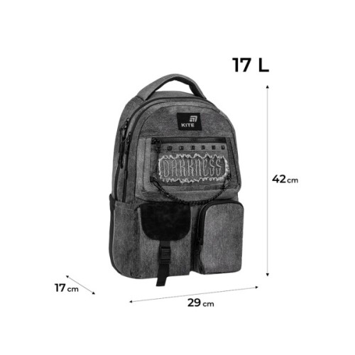 Рюкзак шкільний Kite Education teens 2587M Darkness (K26-2587M-5)
