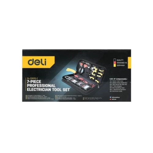 Набір інструментів Deli для електрика 7 шт. (EDL-C1007E-Z)