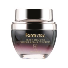 Крем для шкіри навколо очей FarmStay Grape Stem Cell Wrinkle Repair Eye Cream З фітостовбуровими клітинами винограду 50 мл (8809317284880)