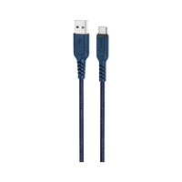 Дата кабель USB 2.0 AM to USB-C 1.0m 3A nylon X59 blue HOCO (6931474744944)