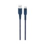 Дата кабель USB 2.0 AM to USB-C 1.0m 3A nylon X59 blue HOCO (6931474744944)