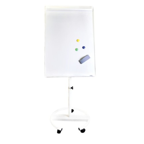 Фліпчарт Buromax мобільний магнітний для письма маркером, 70 x 100 см, чорна алюмінієва рама (BM.0010-01)