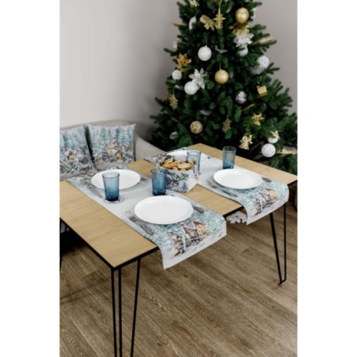 Доріжка на стіл Прованс гобеленова Казкові гноми 35х100 см (038431)