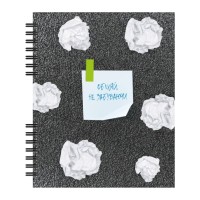 Блокнот Optima В5 пластикова обкладинка, спіраль, 60 аркушів, клітинка (O25927)