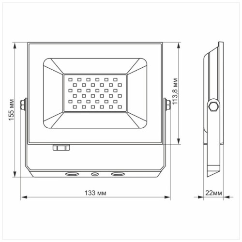 Прожектор TITANUM LED 30W 6000K TLF306 220V (TLF306)
