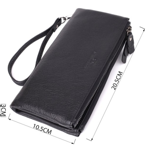 Гаманець ST Leather Шкіряний Чорний (23111)