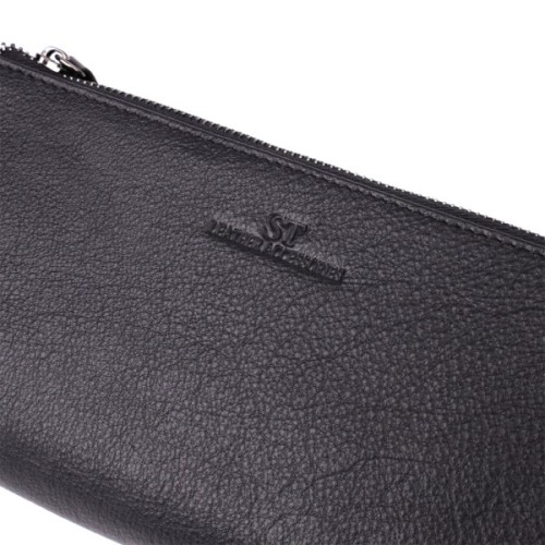Гаманець ST Leather Шкіряний Чорний (23111)
