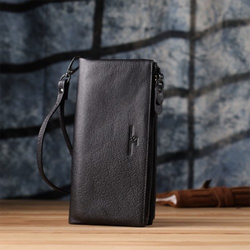 Гаманець ST Leather Шкіряний Чорний (23111)