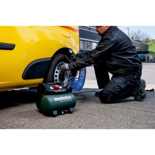 Компресор Metabo BASIC 160-6 W OF безолійний, 900Вт, 6л, 160л/хв, 8бар (601501000)