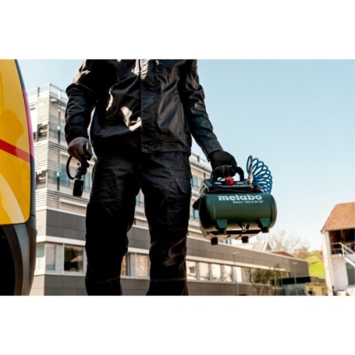 Компресор Metabo BASIC 160-6 W OF безолійний, 900Вт, 6л, 160л/хв, 8бар (601501000)