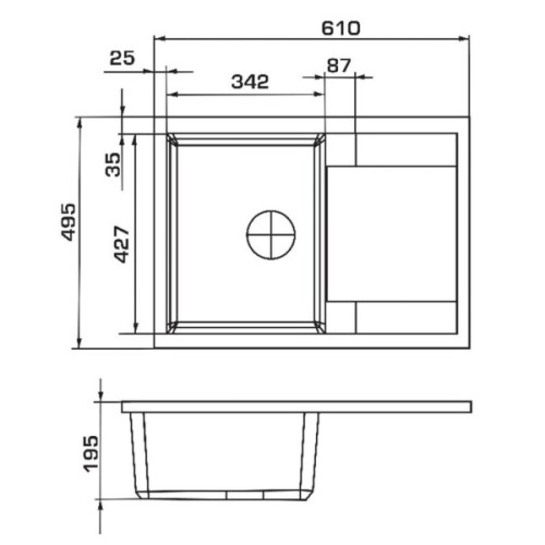 Мийка кухонна GRANADO ALTEA avena (gr1302)