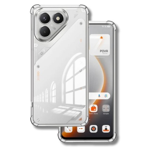 Чохол до мобільного телефона BeCover Anti-Shock Tecno POVA 7 Neo (LJ6) Clear (715064)