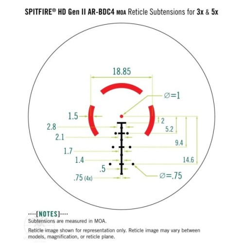 Коліматорний приціл Vortex Spitfire 3x Prism II Scope AR-BDC4 Reticle (SPR-300) (929053)