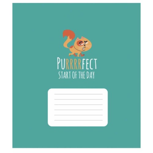 Зошит Школярик Purrrfect cats 24 аркуша лінія (024-3562L)